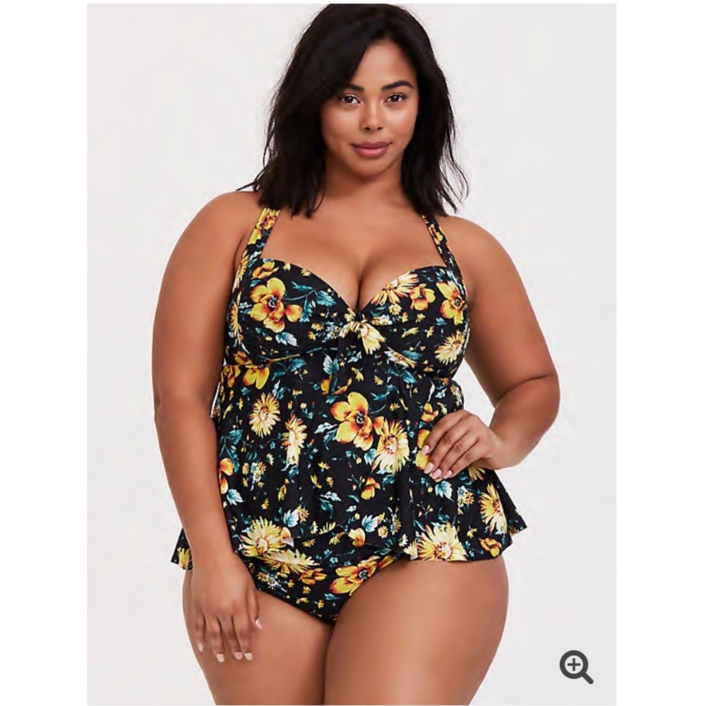 Torrid Sunflower Swim Top